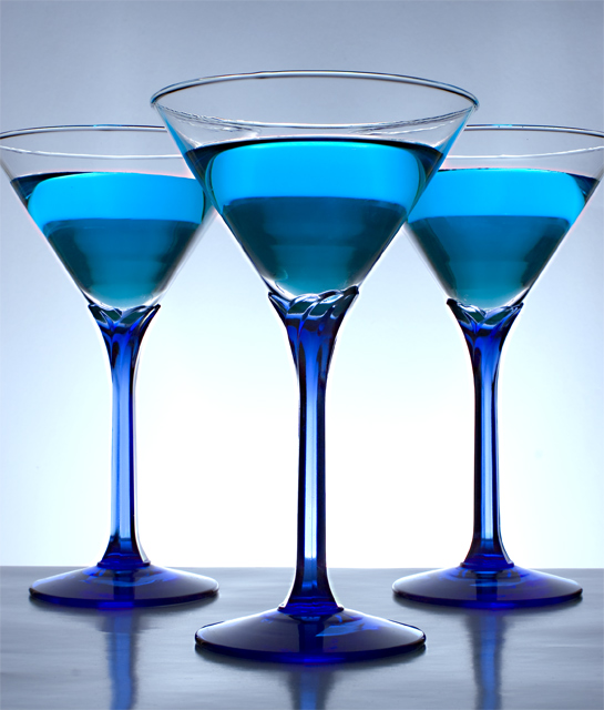 Blue on Blue Martini