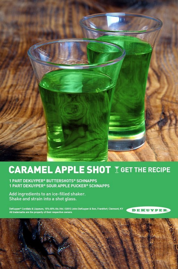 Carmel Sour Apple Shooter recipe