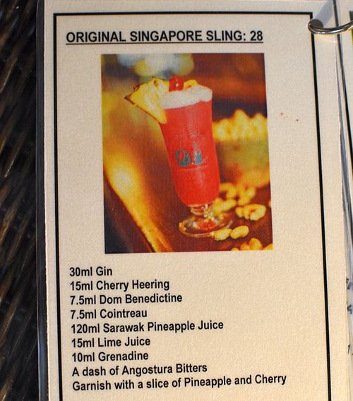 Original Singapore Sling recipe