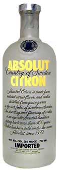 Absolut Citron Vodka