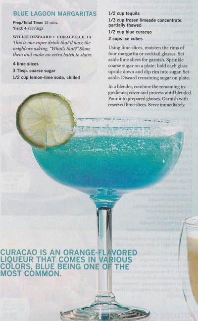 Blue Lagoon Margarita recipe