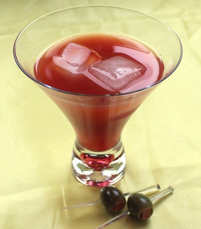 Dirty Bloody Martini recipe