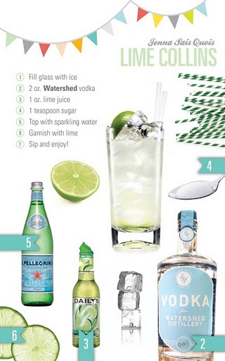 Lime Vodka Collins recipe