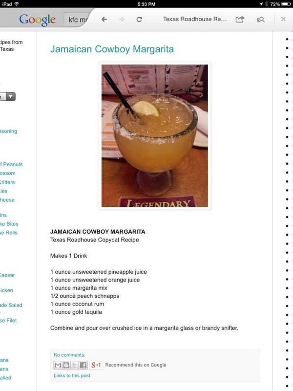 Blue Cowboy recipe