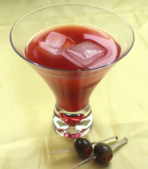 Dirty Bloody Martini recipe