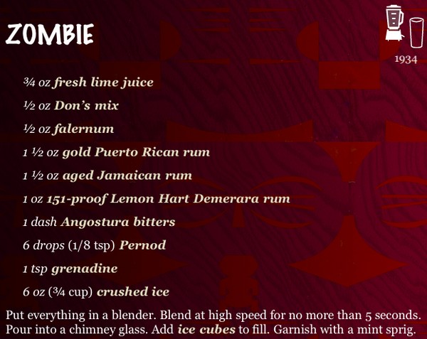 Original Zombie recipe