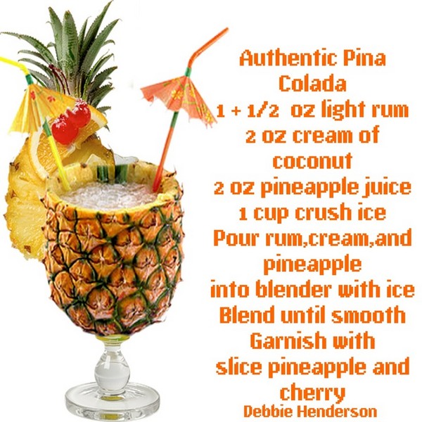 Authentic Pina Colada recipe