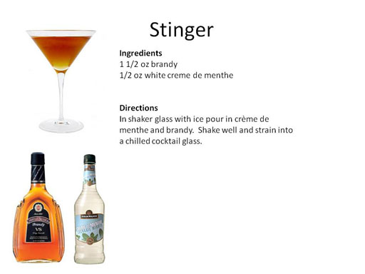 Bacardi Stinger recipe