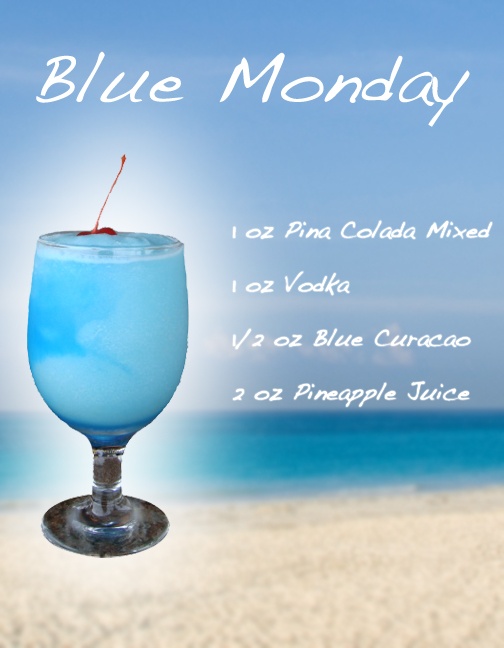 Shakin' Blue Monday recipe