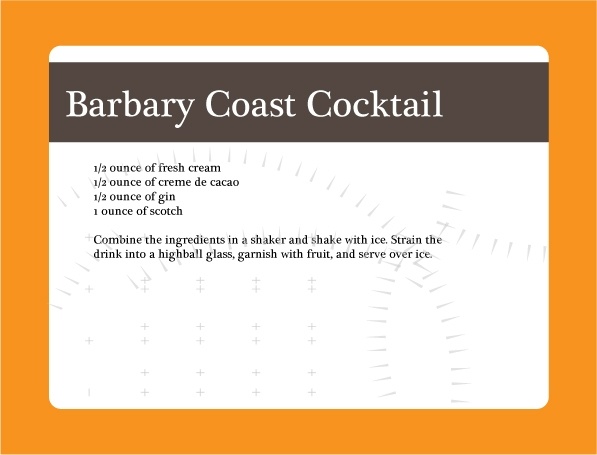 Barbary Coast recipe