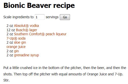 Bionic Beaver recipe