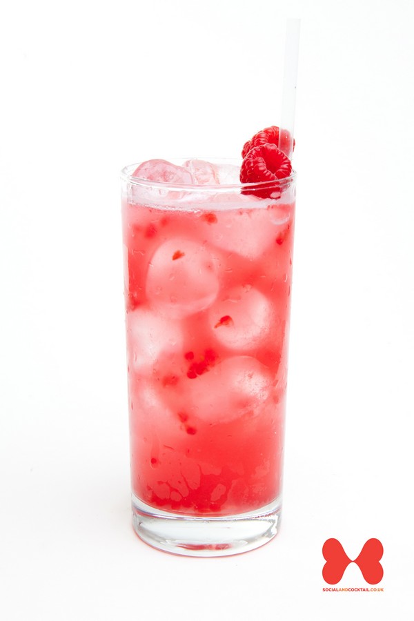 Raspberry Tiki Twist Punch