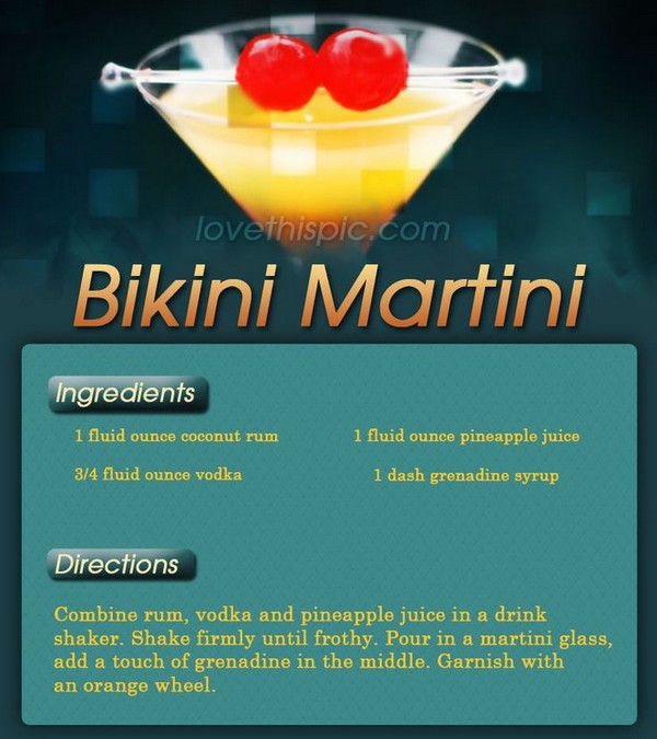 Bikini Cocktail Bikini Cocktail recipe